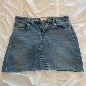pacsun jean skirt